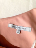 $99 New Julia Jordan Women's One Shoulder Ruffled Blush Pink Tunic Dress Size 14 - evorr.com