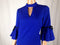 $99 New Julia Jordan Women's Blue Bell Sleeve Sheath  Tunic Dress Keyhole Neck S - evorr.com