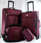 TAG Daytona 4 Piece Lightweight Spinner Luggage Set Maroon Suitcase - evorr.com