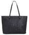 INC International Concepts Women Cissy Quilted Tote Shoulder Hang Bag Black - evorr.com
