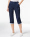 Lee Women's Stretch Blue Relaxed-Fit Mid-Rise Capri Cropped Denim Jeans 8 M