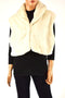 Alfani Women's Front-Open Sleeveless White Cropped Faux-Fur Bolero Shrug Top XL