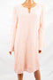 Thalia Sodi Women's Bell-Sleeve Keyhole Pink Hardware Detail Sheath Dress XL
