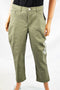 Lee Platinum Women's Green Mid Rise Cameron Capri Cropped Denim Jeans 12