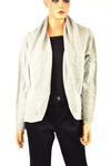 Charter Club Women's Open Front Silver Metallic Cardigan Shrug Top Petites M