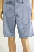 Polo Ralph Lauren Men's Cotton Blue Classic-Fit Flat-Front Chino Casual Shorts 4