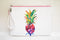 $68 NEW Vince Camuto Maro Illustrate Pineapple Wristlet Clutch Wallet White Pink