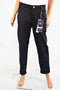 Lee Platinum Women Black Mid Rise Snake-Foil Skinny Denim Jean Petite Plus 22WP
