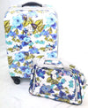$340 NEW TAG Pop Art 2 Piece Carry On Hard Luggage Expandable Suitcase Floral