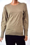 JM Collection Women's Brown Buttoned-Cuff Cozy Yarn Knit Sweater Top L
