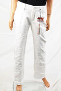 Lee Women's Stretch White Mid-Rise Madelyn Straight Leg Trouser Denim Jeans 4 M