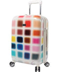 $300 Steve Madden Hard Carry On 20" Suitcase Expandable Cubic Luggage Multicolor