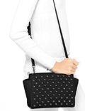 $334 NEW Michael Kors Women Selma Studed Medium Messenger Crossbody Shoulder Bag