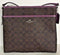 Coach Signature File Crossbody/Messenger Bag F58297 Brown Purple - evorr.com